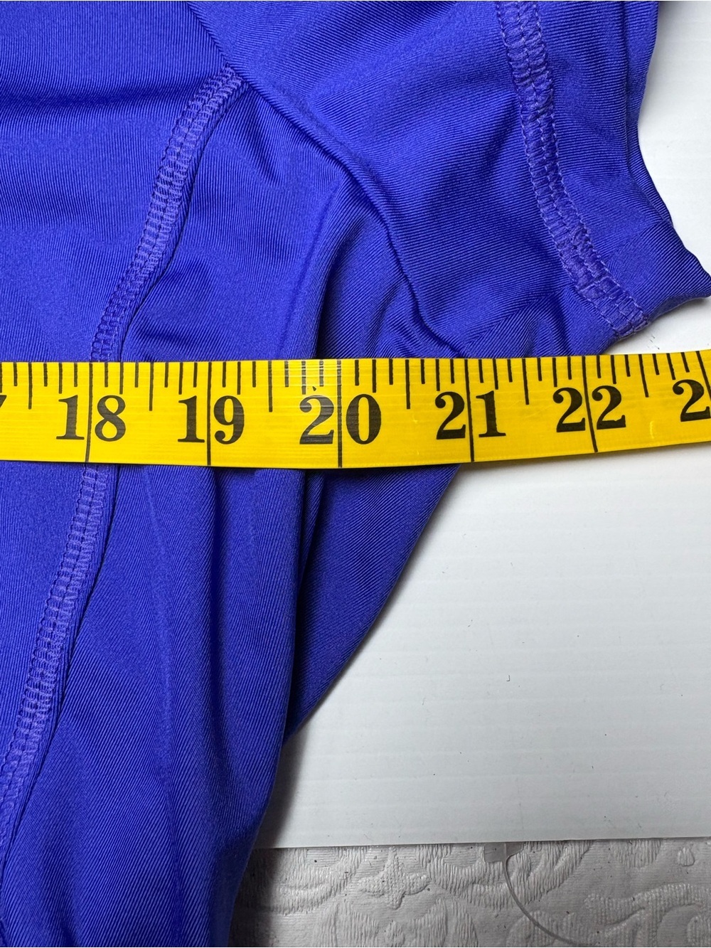 adidas Women's V-Neck Short Sleeve Tee in Royal Blue - Picture 4 of 4